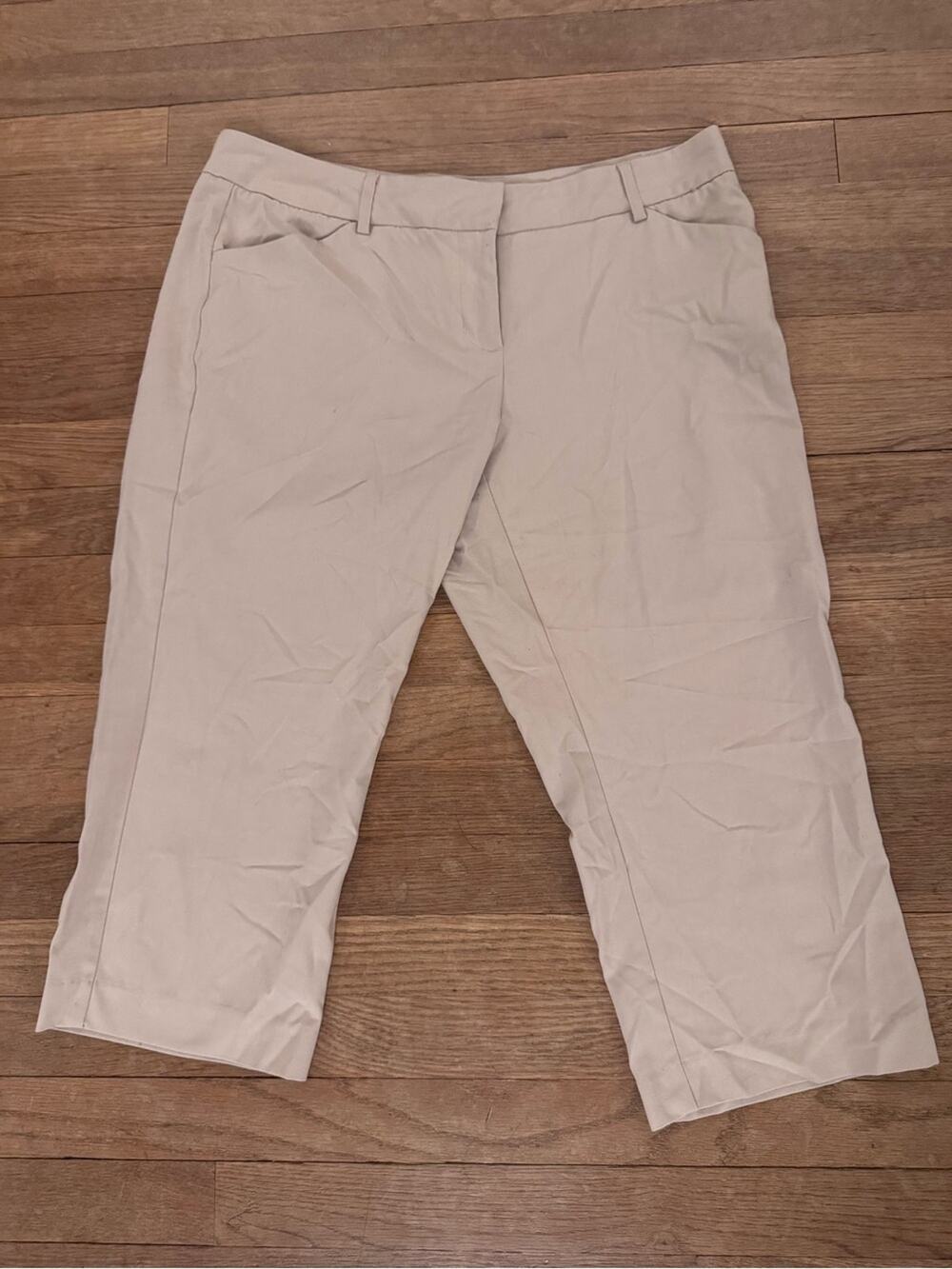 Daisy Fuentes Women's Beige Capris - Size 12P
 b7